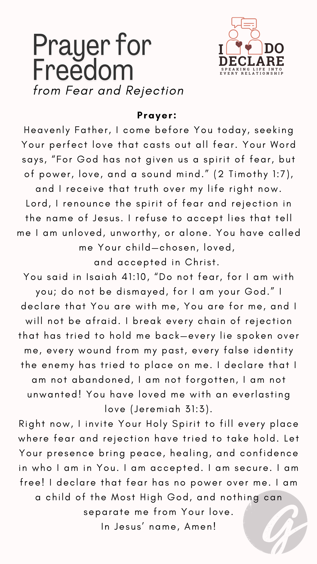 19P - Fear & Rejection