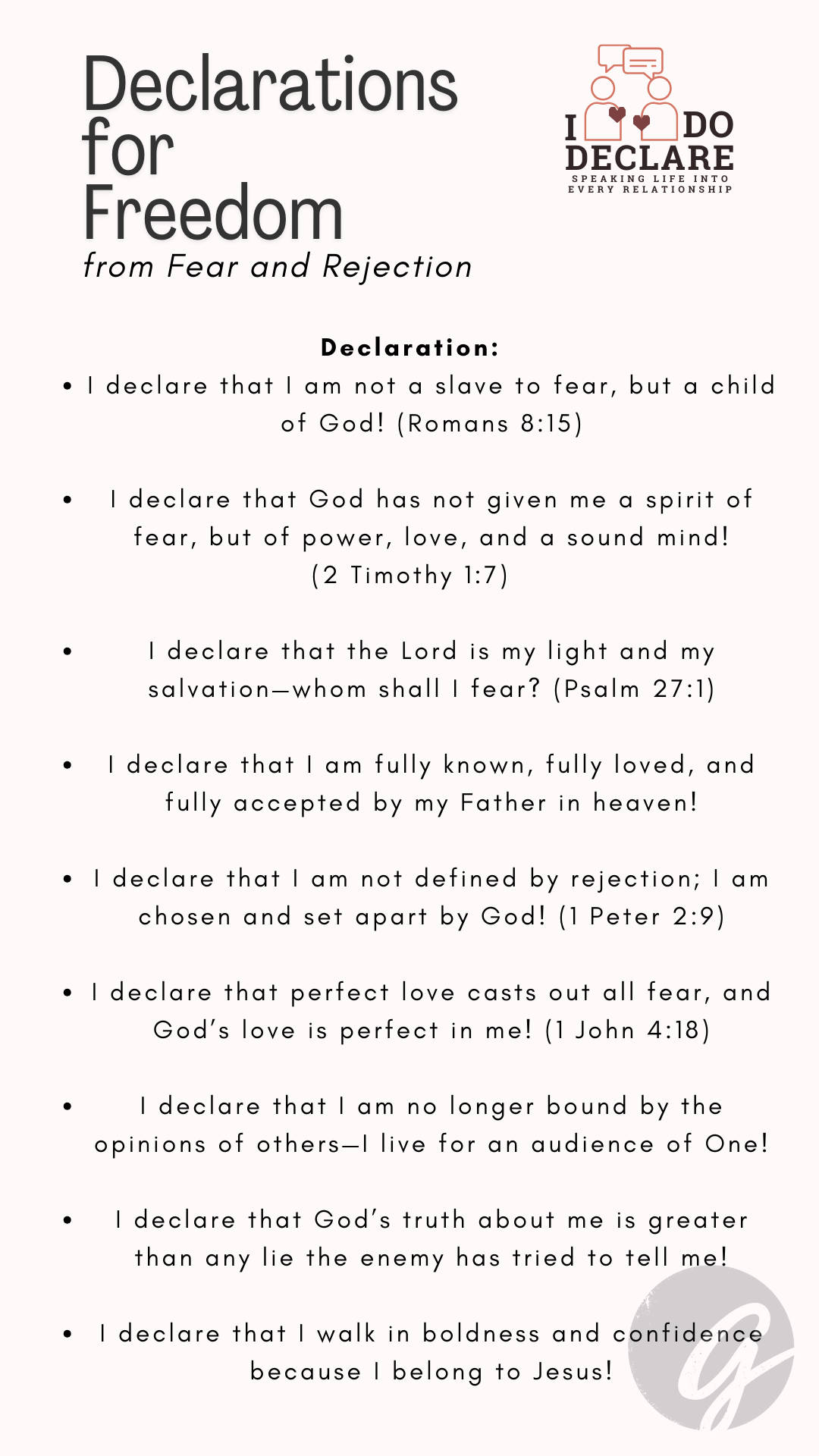 20D -Fear and Rejection