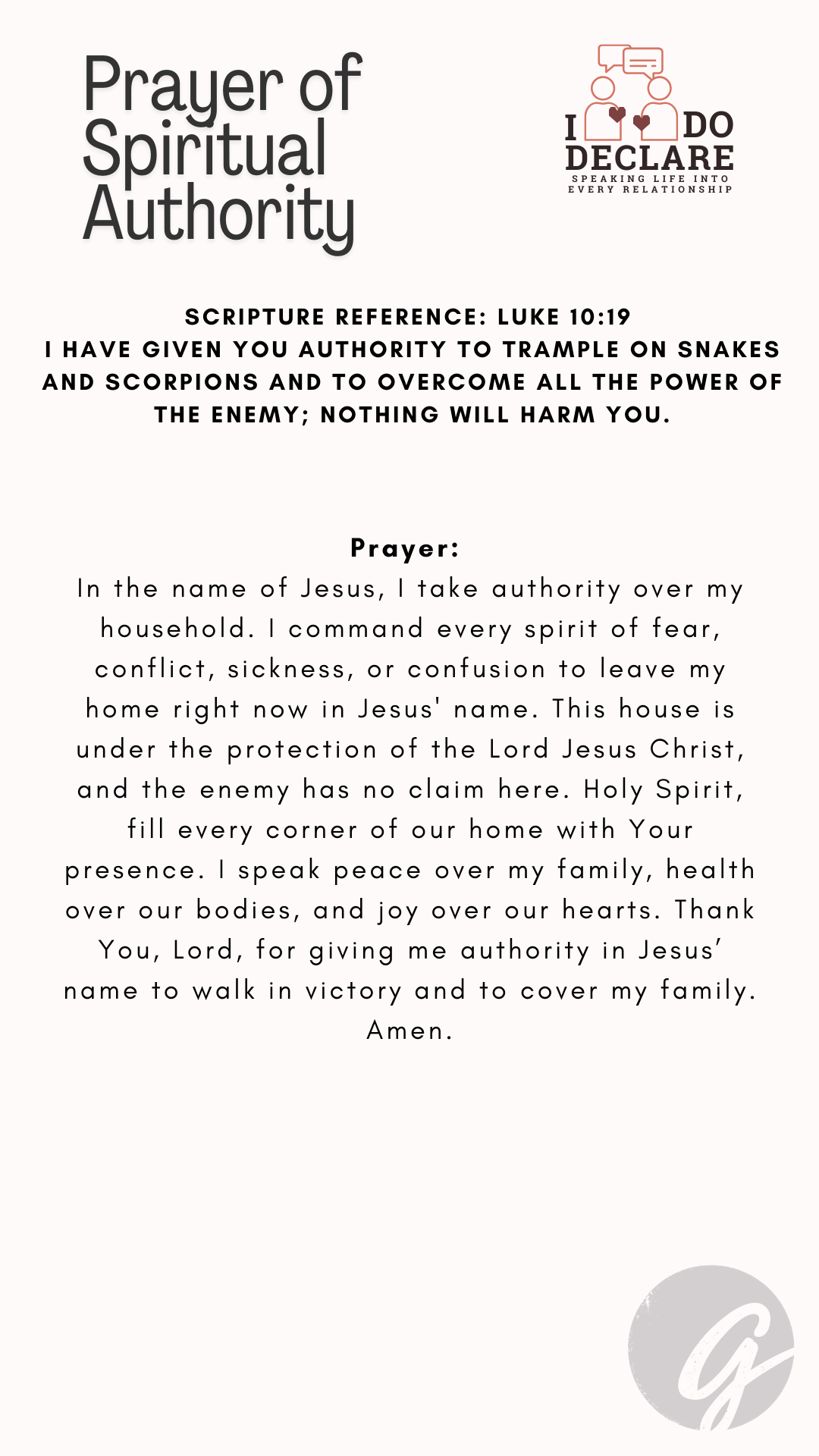 9 P - Spiritual Authority